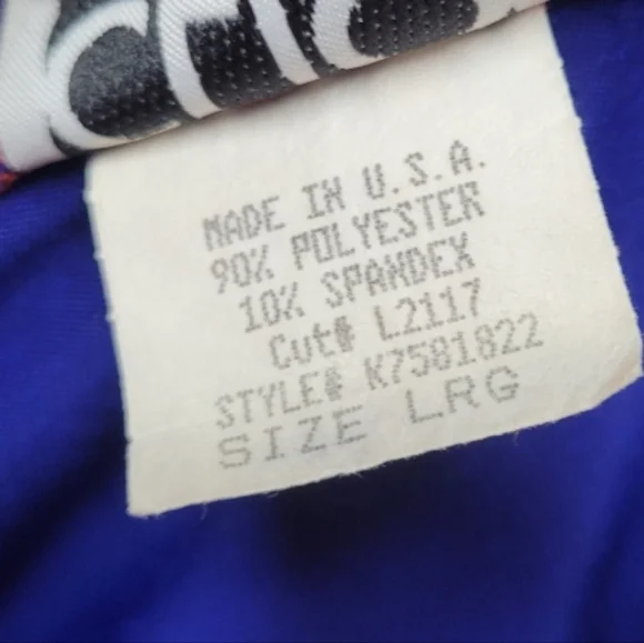 Clio 70s Vintage Patchwork Blue Burnt Orange Velvet Metallic Wide Leg Jumpsuit - Picture 10 of 10